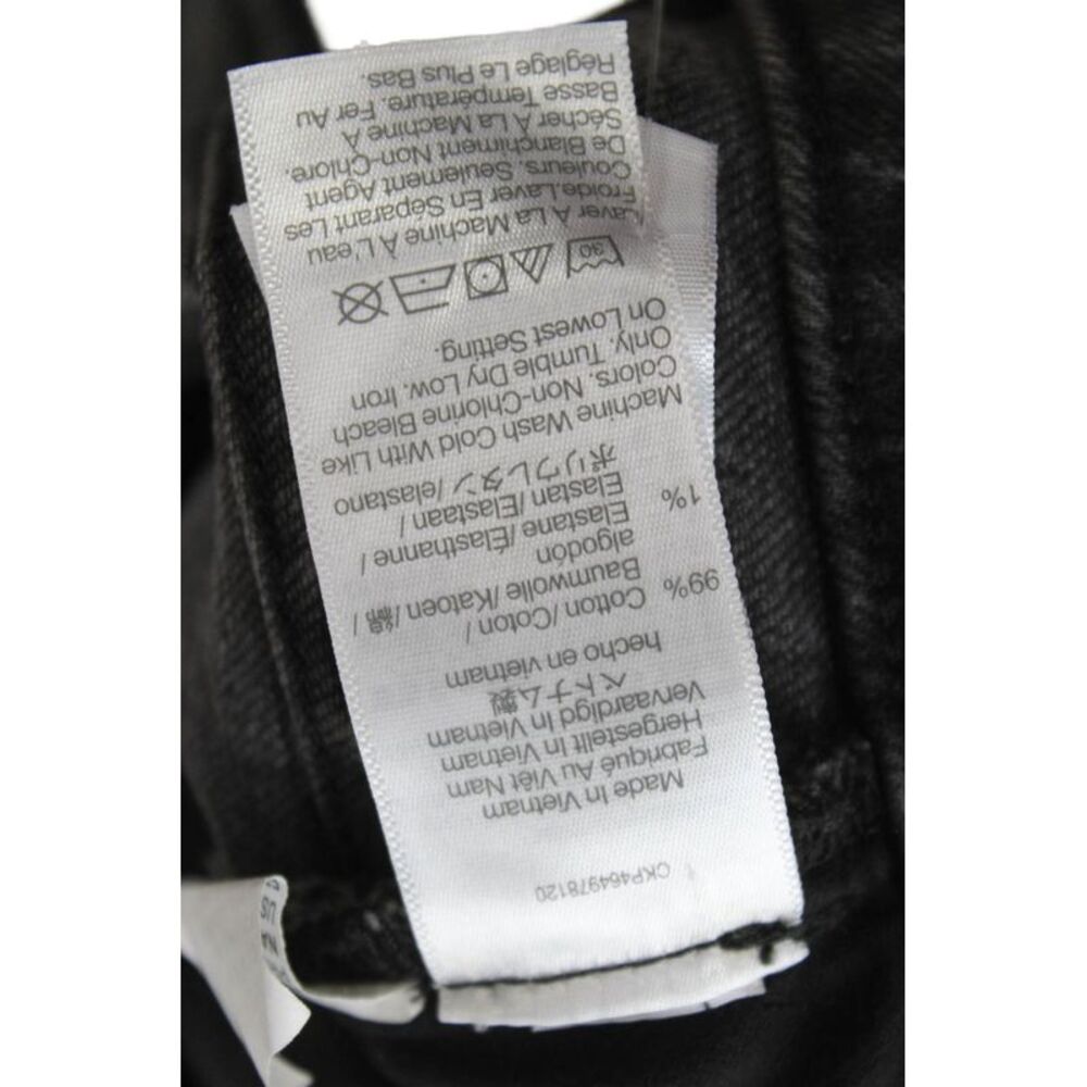 Madewell Women Mom High Rise Gray Cotton Blend Jeans Button Fly Size 32 - Picture 5 of 5